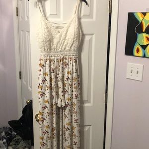 Floral dress with built in shorts